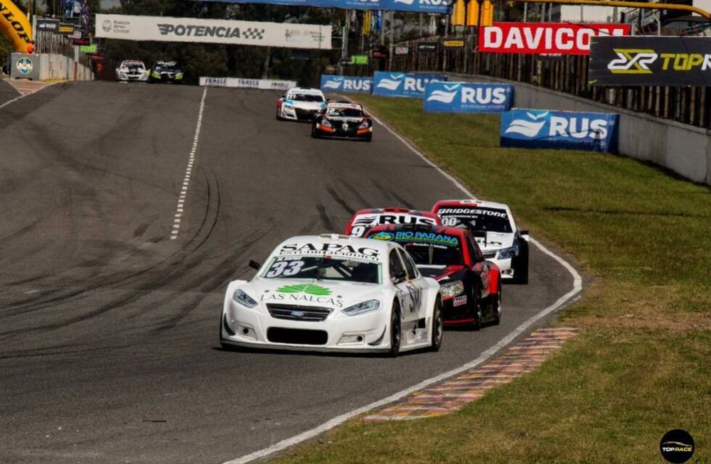 José Manuel Sapag se llevó la victoria en el Sprint del Top Race en Concepción del Uruguay. Lo escoltaron Ian Reutemann y Baltazar Leguizamón.