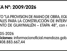 guaymallen dejo sin efecto una licitacion publica para obras urbanas