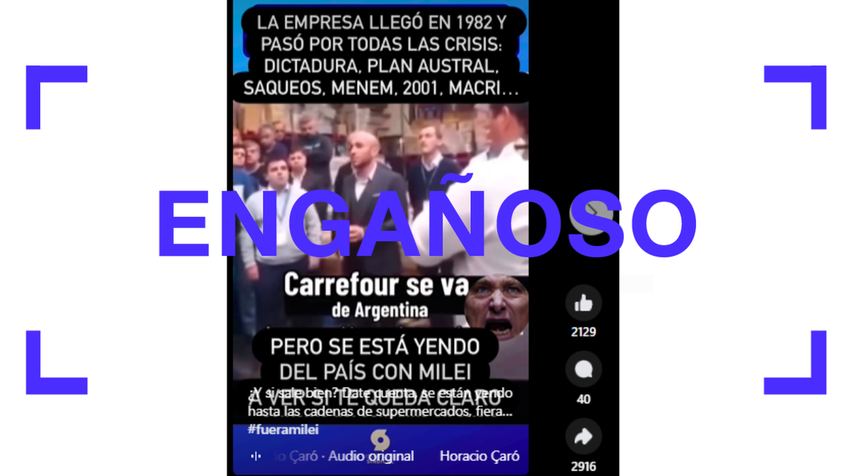 No, este video no prueba que Carrefour se va de Argentina: muestra el ...