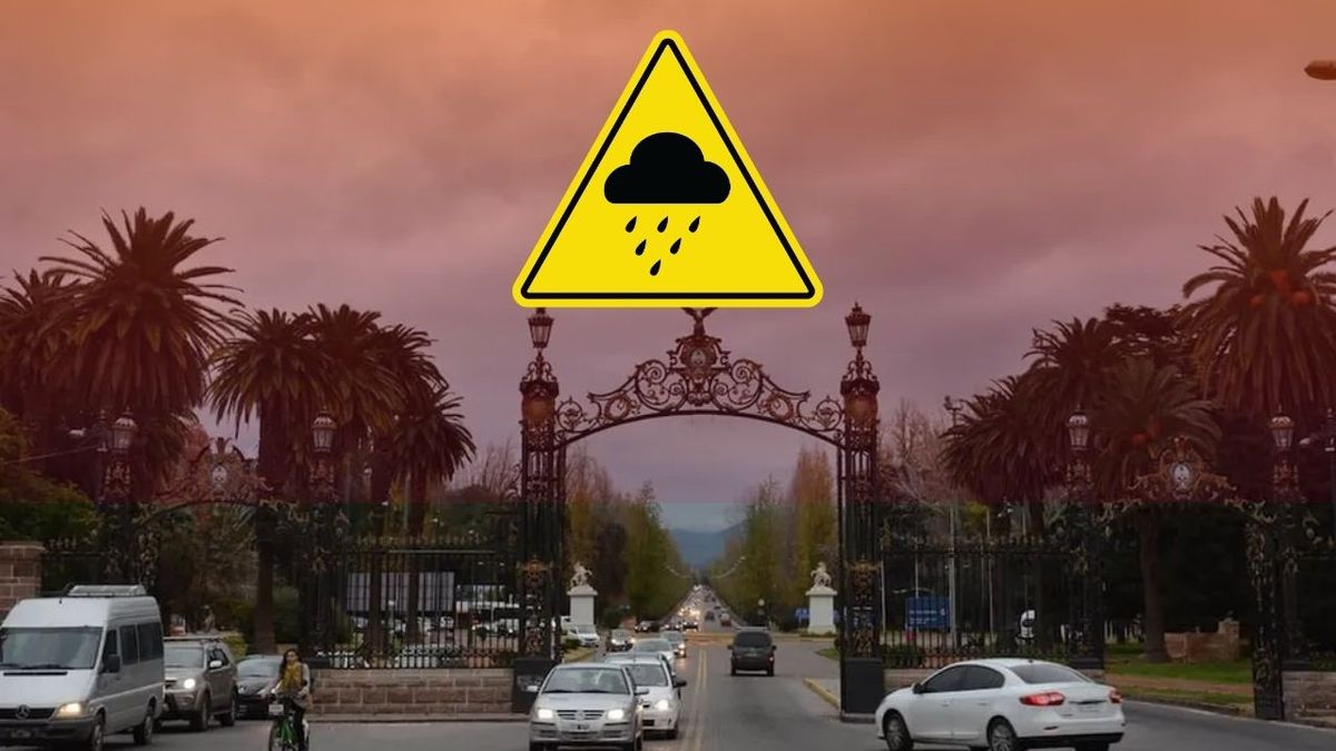 Mendoza con alerta naranja por tormentas eléctricas y caída de granizo: qué zonas afectará y a qué hora