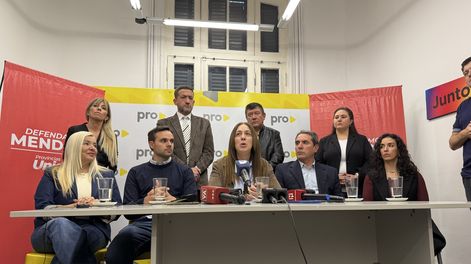 La diputada nacional María Eugenia Vidal (Pro) respaldó la lista de candidatos de Provincias Unidas en Mendoza.