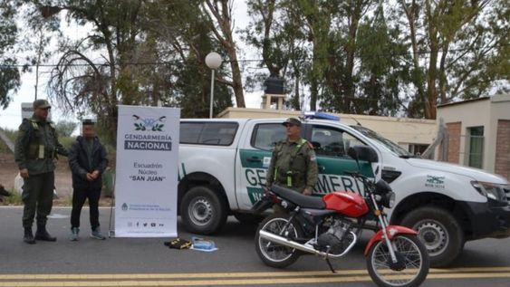 El mendocino detenido en San Juan con 1 kilo de cocaína. Gentileza Gendarmería Nacional.&nbsp;