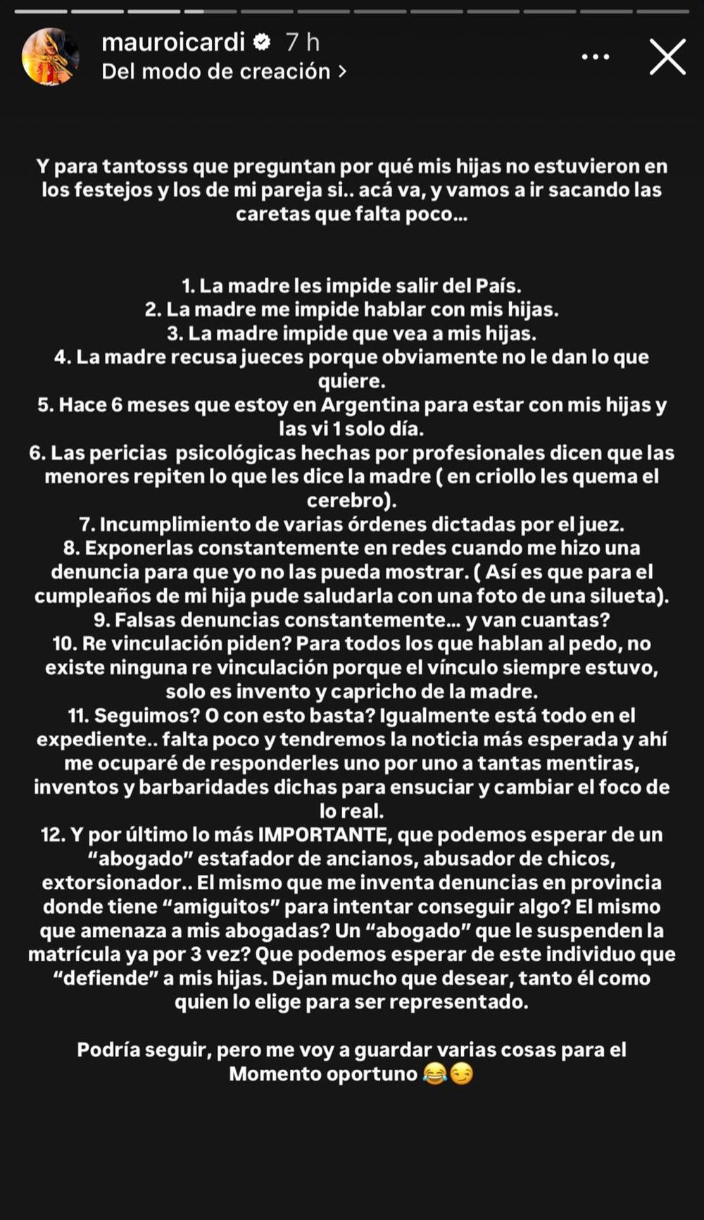 La respuesta de Mauro Icardi a las críticas por su relación con la China Suárez (6).jpeg