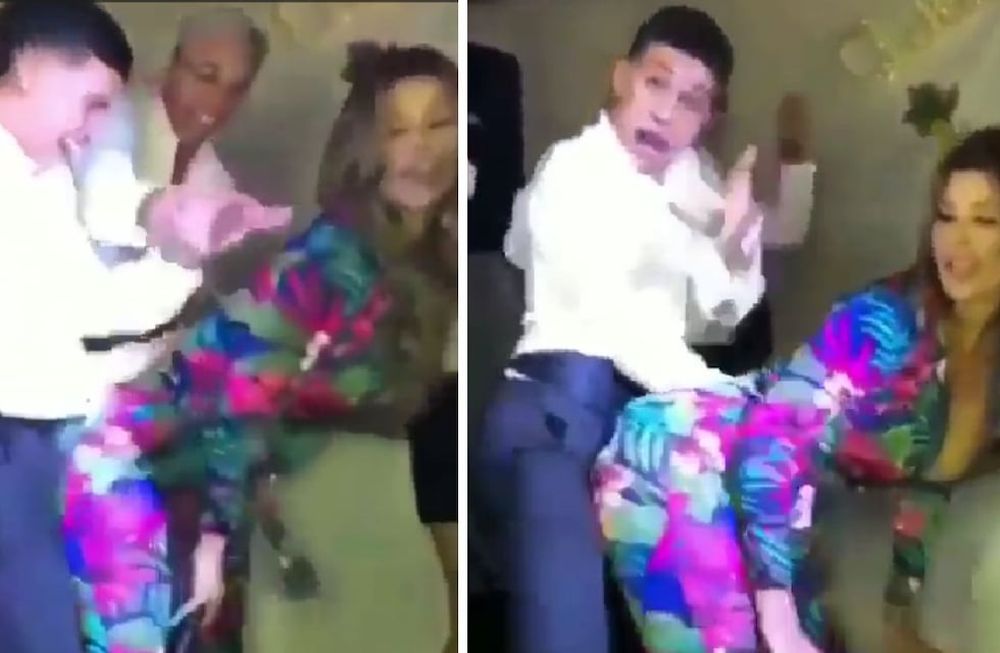 Una maestra se puso a “perrear” con un alumno en la fiesta de egresados y estalló la polémica. Foto: captura.