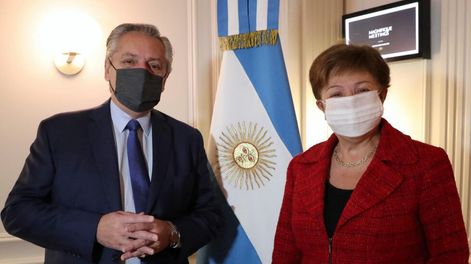 Alberto Fernandez y Kristalina Georgieva.
