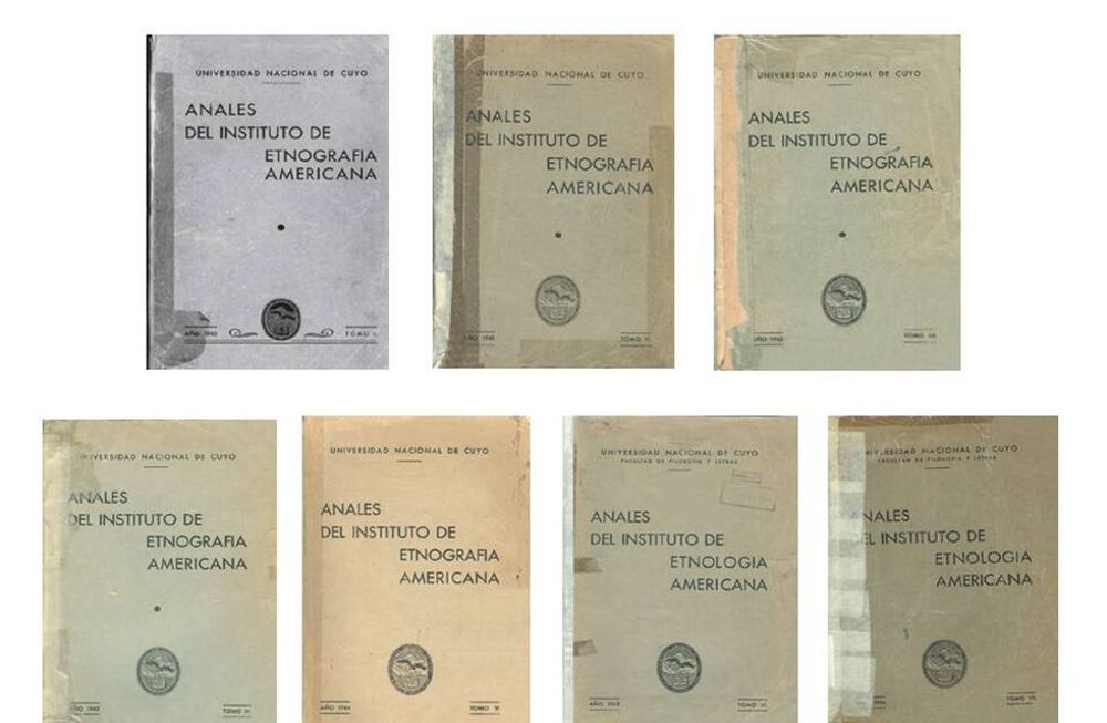 Tapas de las primeras ediciones de los Anales..., que fotografió la profesora Carina R. Cortez.