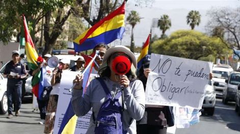 Los Andes | Marchas antivacunas en Bolivia. Foto: APG. Gentileza / El Deber