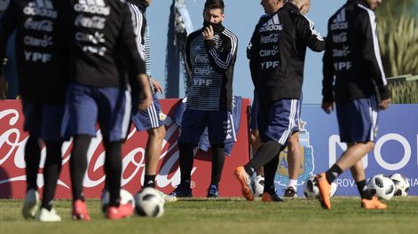 Lionel Messi ya se entrena con la Selección
