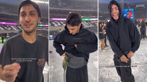 Colocarse un buzo arriba de la riñonera o usar doble pantalón: los tips de TikTok para evitar robos durante un show.&nbsp;