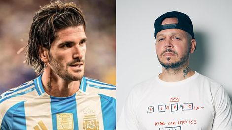 Los Andes | De Paul le dio su camiseta al hijo de Residente