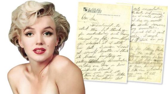 Las palabras de amor de Marilyn Monroe se vendieron al mejor postor