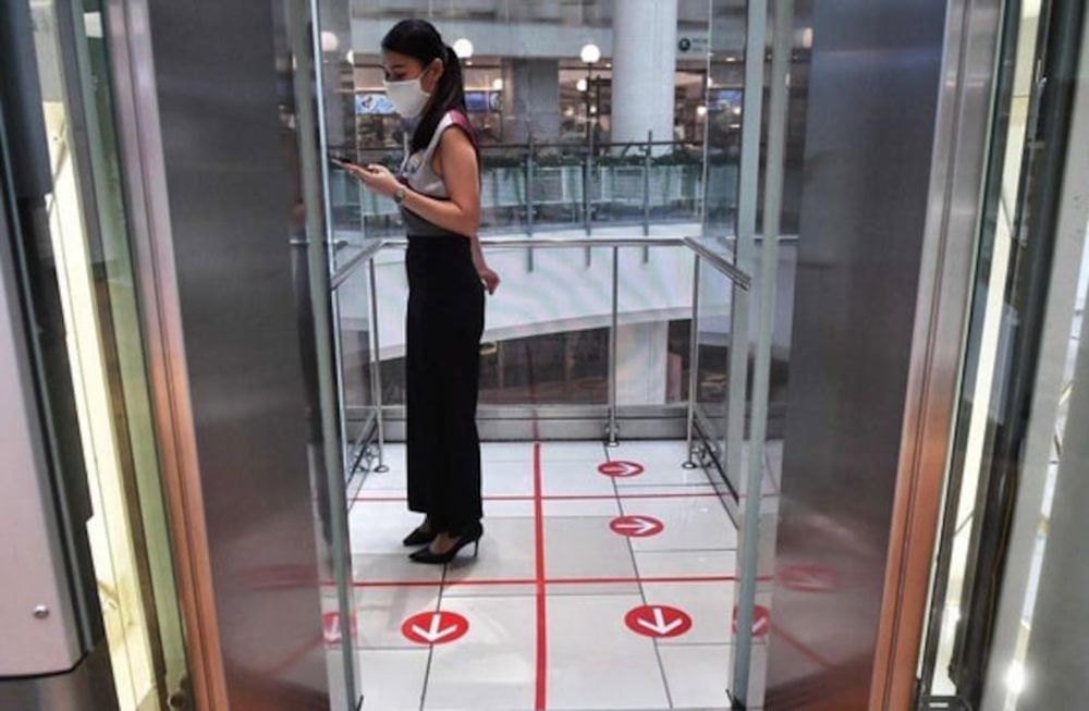 La flexibilización del aislamiento y el uso del ascensor