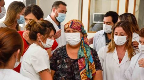 Quién es Carmen, la primera trasplantada de médula ósea en Mendoza y quien ya fue dada de alta. Foto: Gobierno de Mendoza