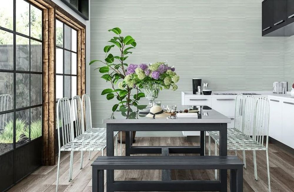 ¡Cambiá el estilo! Cocinas con papel pintado