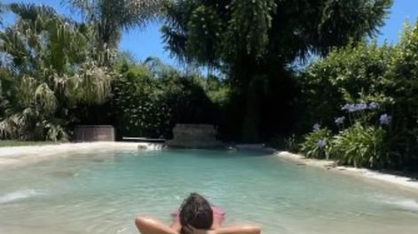 Los Andes | Nicolás Cabré mostró junto a Rocío Pardo el impactante antes y después de su piscina