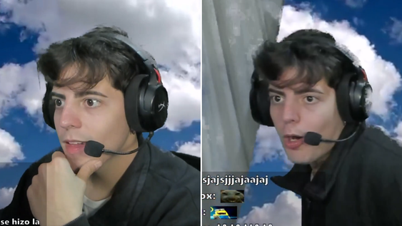 El insólito accidente en vivo que reveló la realidad de un streamer y se volvió viral: Se me cayó todo