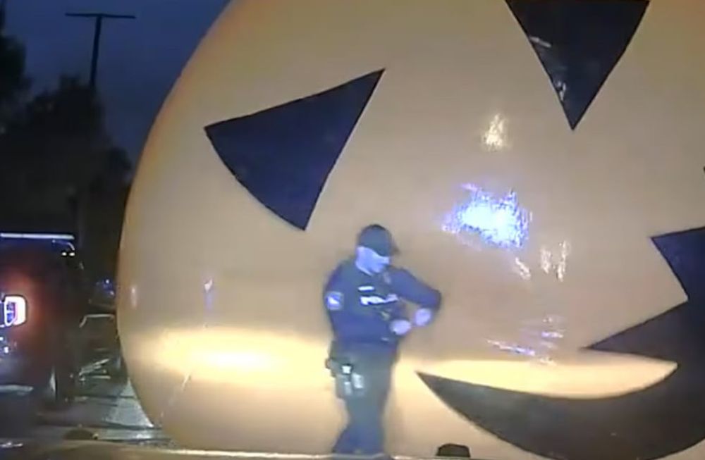 Una calabaza gigante se trago a un policia en los EE.UU. (Foto: Departamneto de Policía de Ohio).