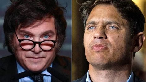 Javier Milei y Axel Kicillof