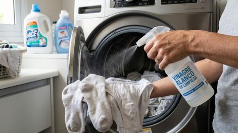 El vinagre blanco también puede contribuir a que ciertos tejidos de este tipo de ropa se perciban menos rígidos después del lavado.