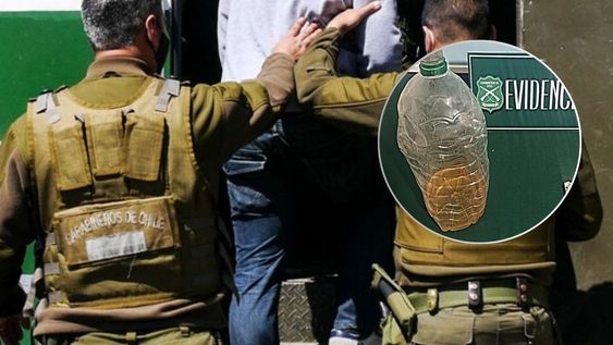 Detienen a un hombre acusado de acusado de iniciar fuego en Chile: tenía acelerante y fósforos.