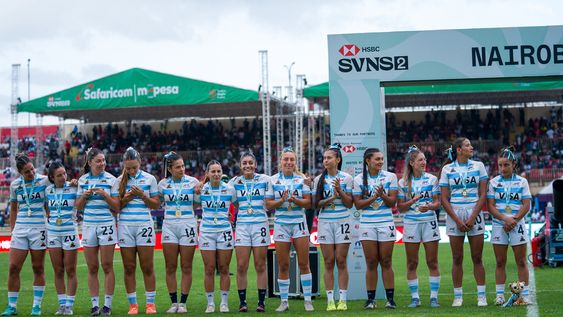Rugby. Las integrantes de la Selección Argentina femenina denominadas las Yaguaretés