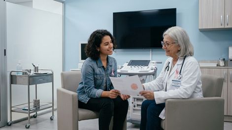 Mortalidad en baja: el cáncer de mama redujo su mortalidad un 14% en una década en Argentina. Es fundamental acudir a los controles para una detección temprana. Imagen creada con IA