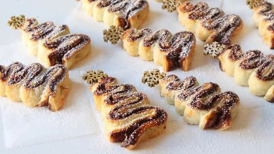 facil, rapido y solo 3 ingredientes: como hacer deliciosos arbolitos hojaldrados para la mesa de navidad