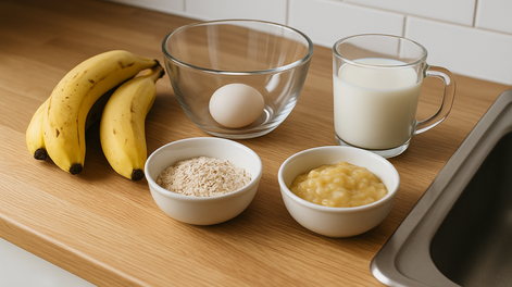 Listo en 5 minutos: cómo hacer pan de banana saludable y sin azúcar en sartén