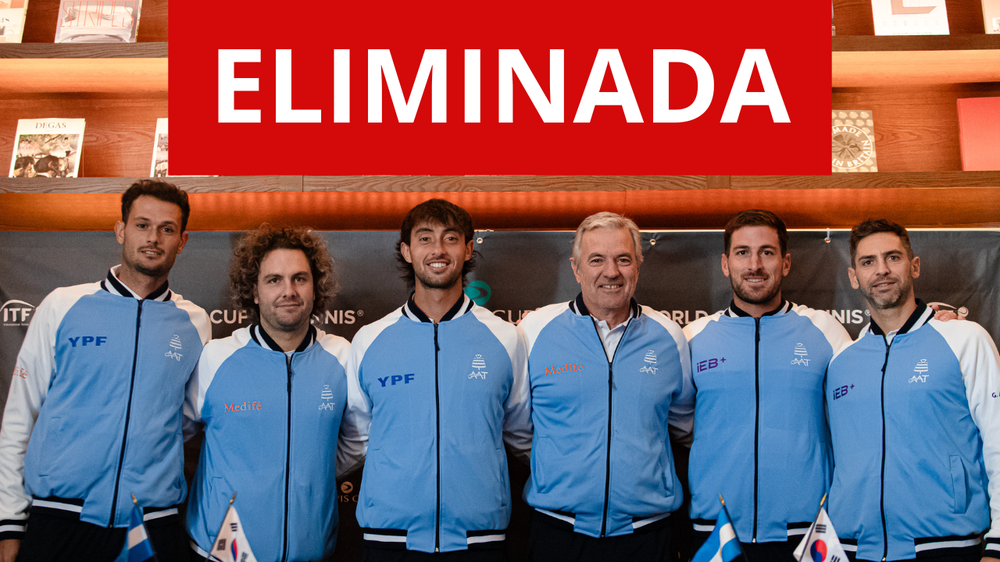 La Selección Argentina de Tenis quedó eliminada de la Copa Davis tras perder la serie 3-2 ante Corea del Sur .