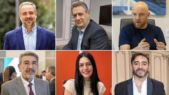 Intendentes Matías Stevanato, de Maipú; Omar Félix, de San Rafael; Esteban Allasino, de Luján de Cuyo; Ricardo Mansur, de Rivadavia; Flor Destéfanis, de Santa Rosa y Fernando Ubieta, de La Paz.