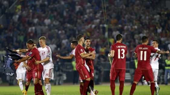Una batalla campal en Serbia con Albania