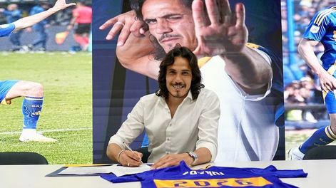 Edinson Cavani renovó con Boca y se queda hasta diciembre del 2026.