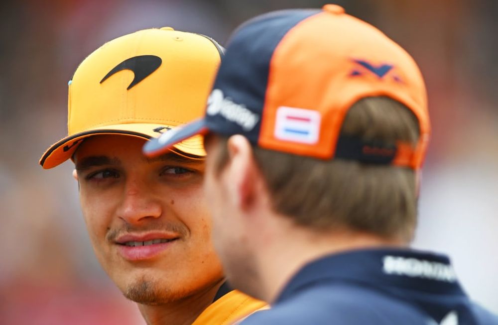 Lando Norris y Max Verstappen
