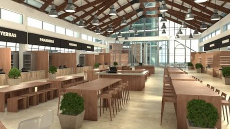 Este mercado contará con 23 espacios de gastronomía, hasta hoy no existe en la provincia, situado en un lugar privilegio.