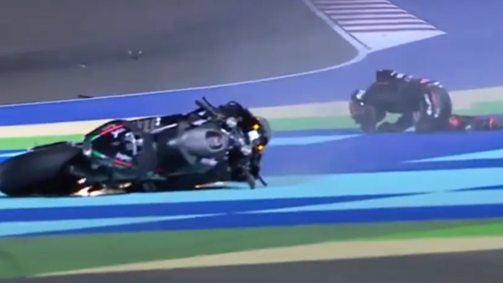 La terrible caída de Jorge Martín en el Moto GP