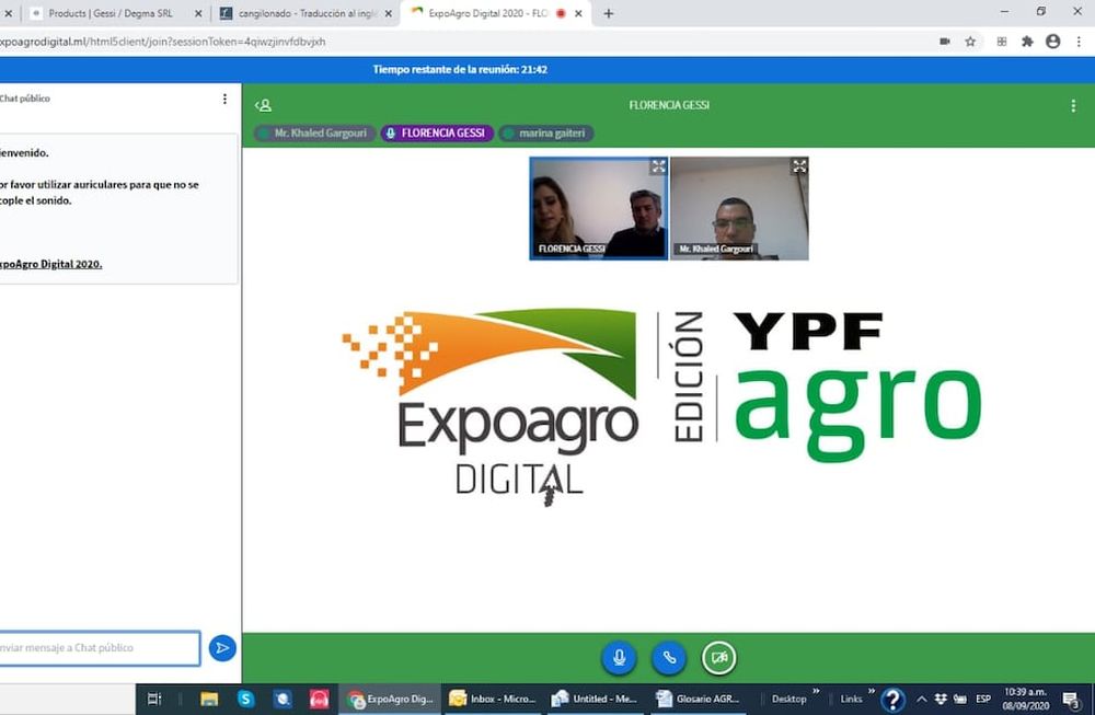 Después de algunos inconvenientes externos, la plataforma de Expoagro Digital está operativa