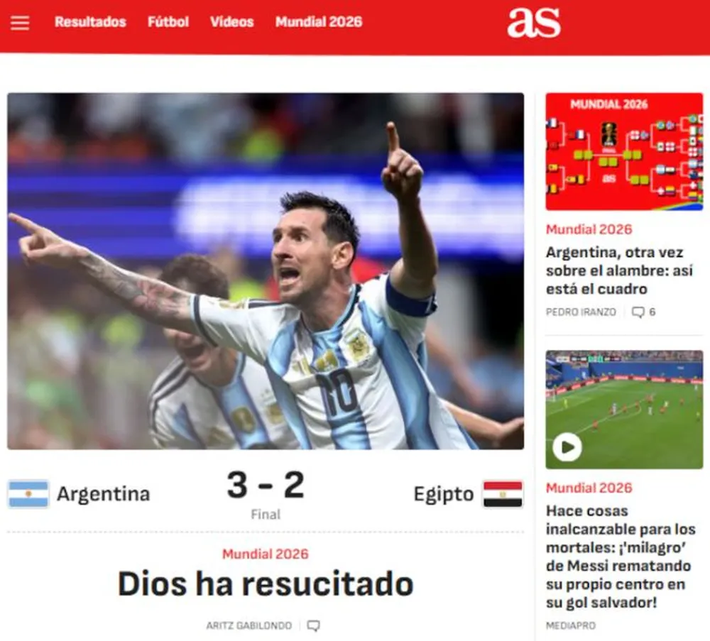 La Prensa Mundial se rindió a los pies del triunfo de la Selección Argentina.&nbsp;