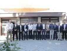 Varios intendentes de Mendoza y los ministros Natalio Mema y Víctor Fayad. | Foto: Gobierno de Mendoza