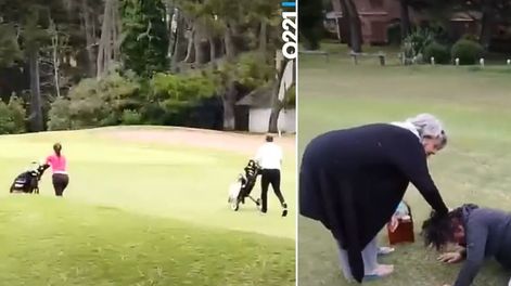Los Andes | Una pareja atacó a palazos a una mujer en un campo de golf.