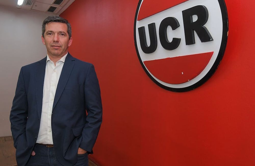Andrés Peti Lombardi, presidente de la Unión Cívica Radical y presidente de la Cámara de Diputados de Mendoza. Foto: Marcelo Rolland / Los Andes