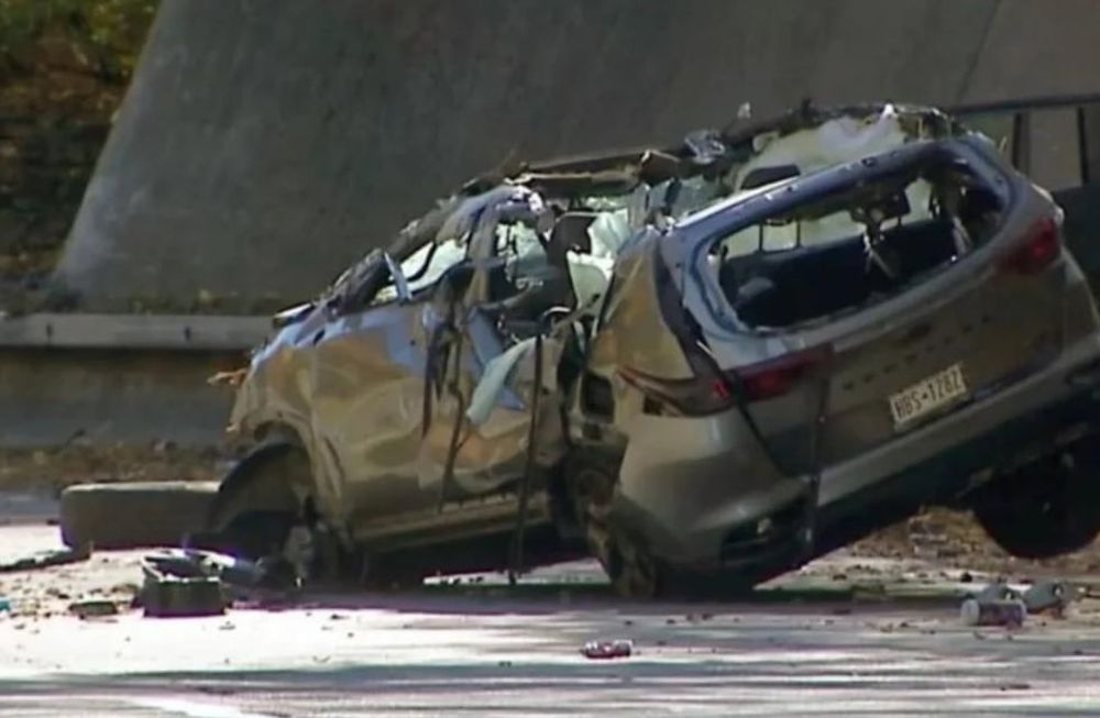 Así quedó el vehículo tras el desafío mortal. Foto: Web