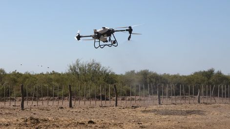 Se presentó tecnología con drones en el Dia de Campo.&nbsp;