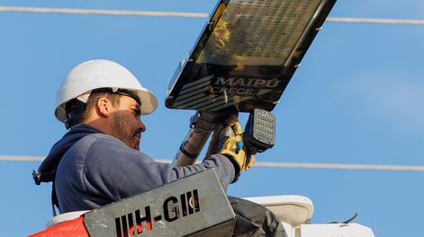 Maipú continúa avanzando con el Plan de Reconversión LED en todo el departamento