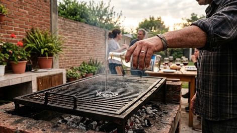 el truco con vinagre caliente para limpiar la parrilla y sacar la grasa quemada en minutos: la opcion mas recomendada por expertos