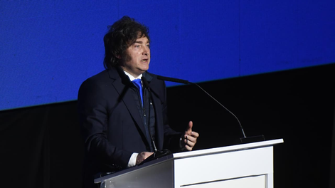 Javier Milei visitó San Rafael antes de las elecciones de octubre.