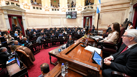 Debate en el Senado por la reforma laboral.