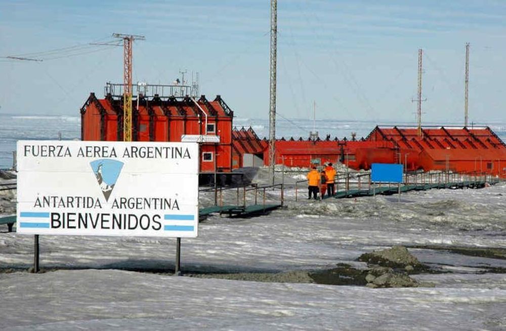 BASE MARAMBIO. En la Antártida (Archivo).