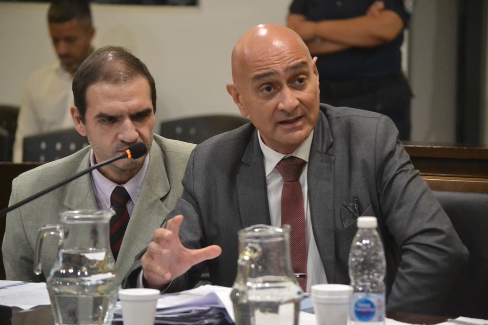 os fiscales de Tránsito, Fernando Giunta y Darío Tagua,