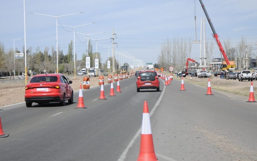 Obras en el Acceso Sur (Luján de Cuyo)
