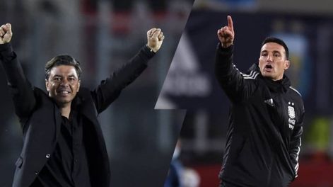 Marcelo Gallardo y Lionel Scaloni tuvieron una charla vital antes del inicio del Mundial Qatar 2022. / Genitleza.